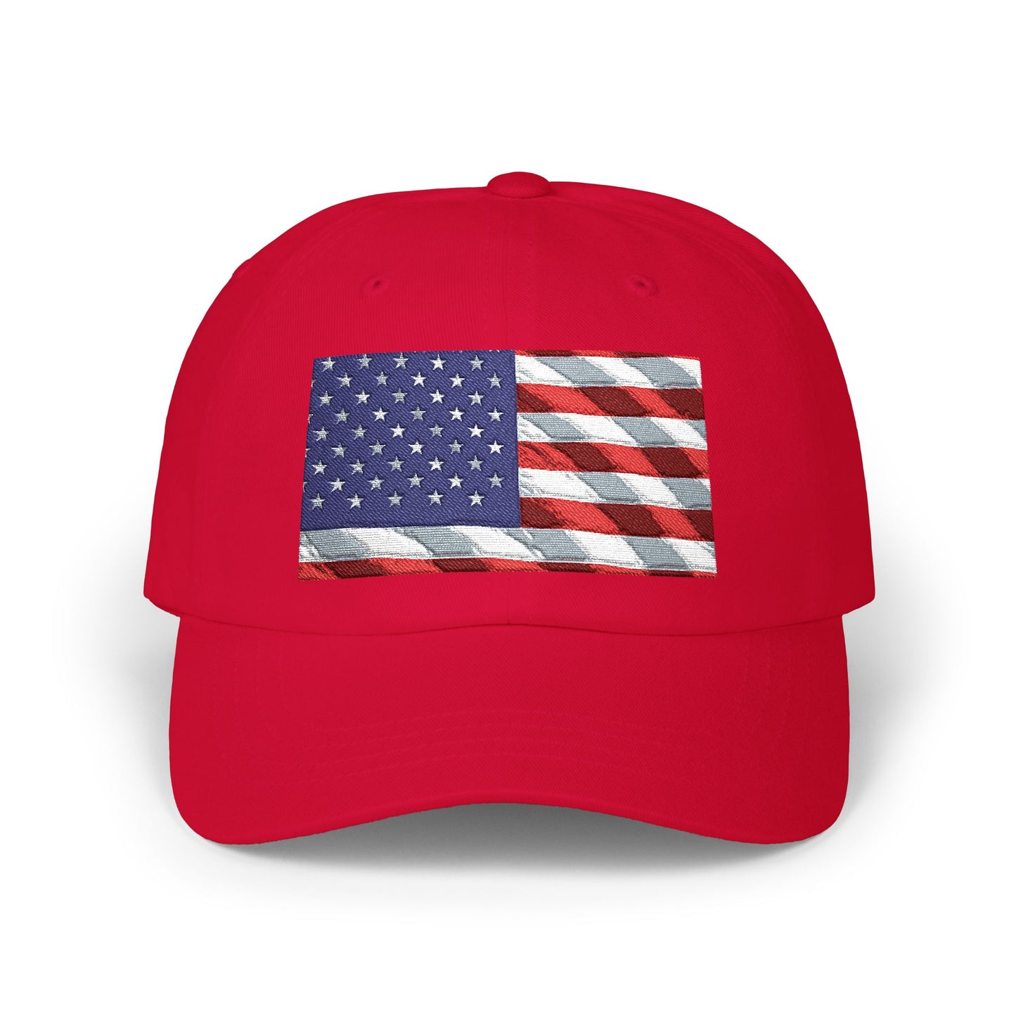 Distressed American Flag Dad Cap | Embroidered USA Baseball Hat