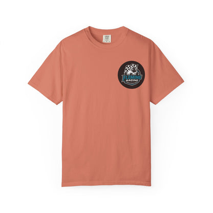Fleming Racing QM Logo T-Shirt | Checkered Flag Circle Design