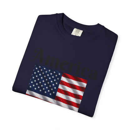 America Flag EST 1776-2026 T-Shirt | 250 Years Eagle Back Graphic