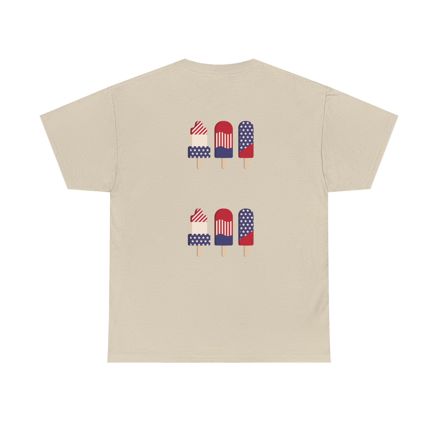 Merica Peace Hand graphic Tee | American Flag Popsicle back, Patriotic Fourth of July