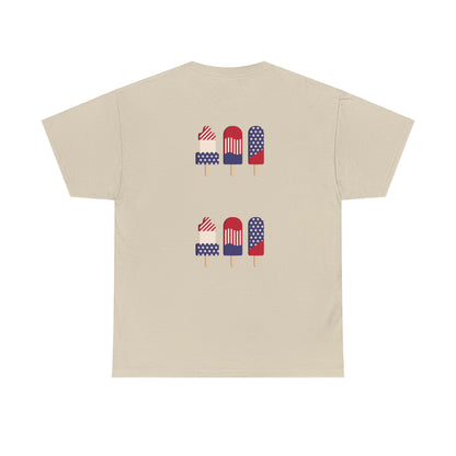 Merica Peace Hand graphic Tee | American Flag Popsicle back, Patriotic Fourth of July