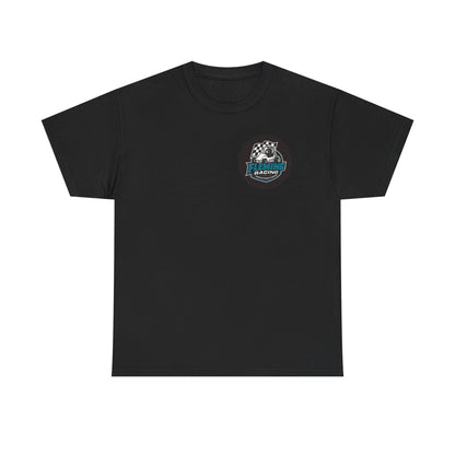 Fleming Racing Logo T-Shirt | Vintage Sprint Car Graphic, Checkered Flag
