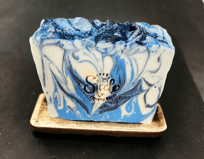 Sapphire Goat Milk Soap Handcrafted Pineapple Goji Berry Mango Scent