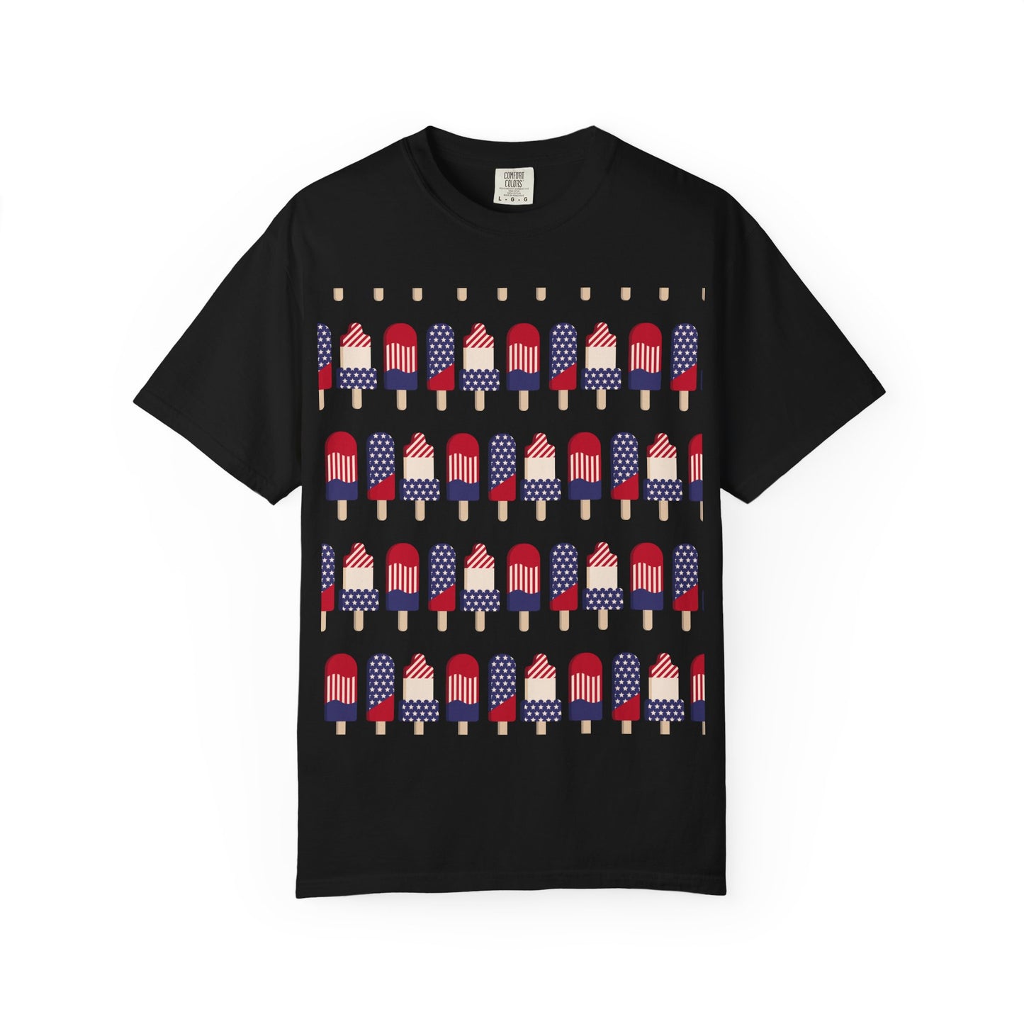 American Flag Popsicle T-shirt | Patriotic Fourth of July Ice Pop Tee