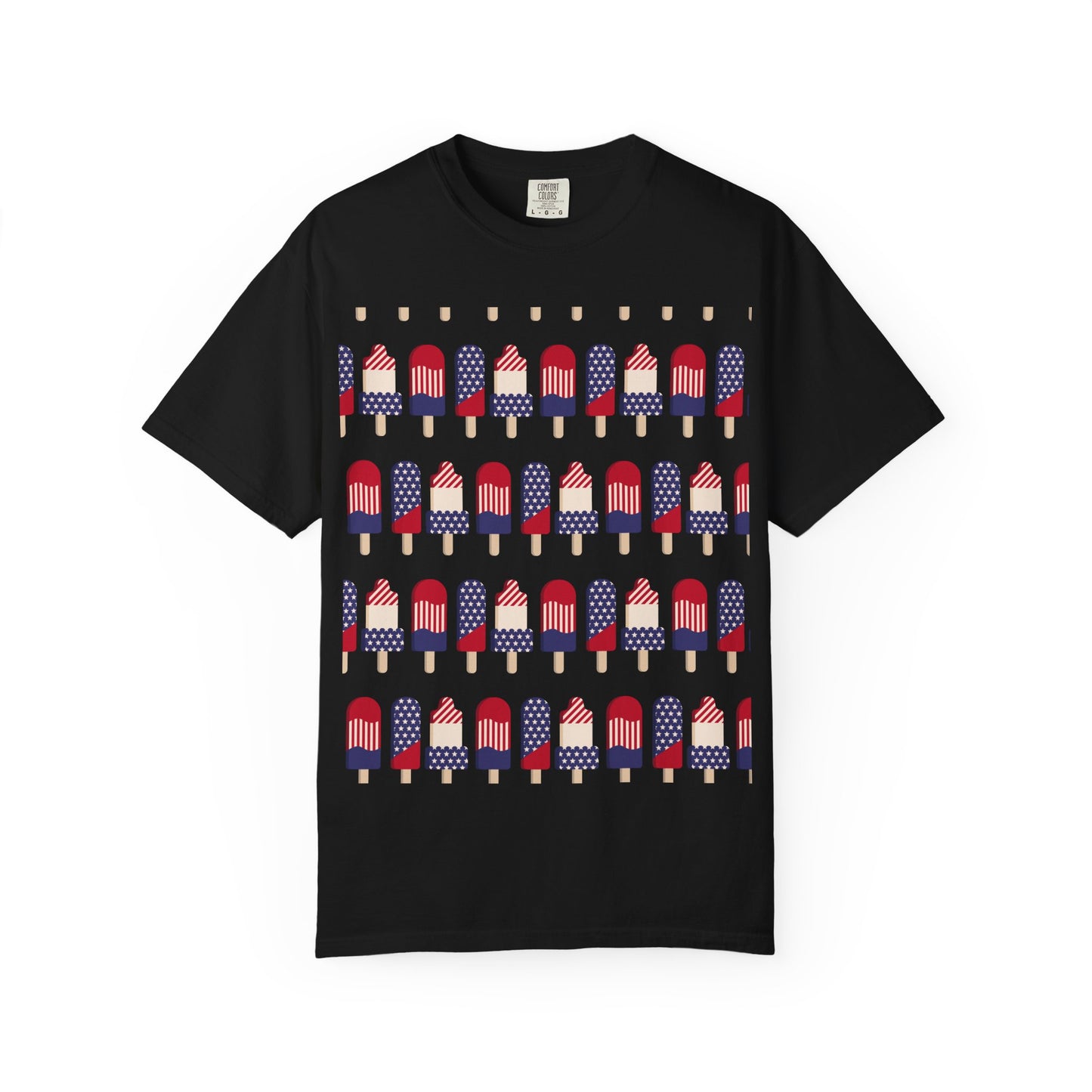 American Flag Popsicle T-shirt | Patriotic Fourth of July Ice Pop Tee