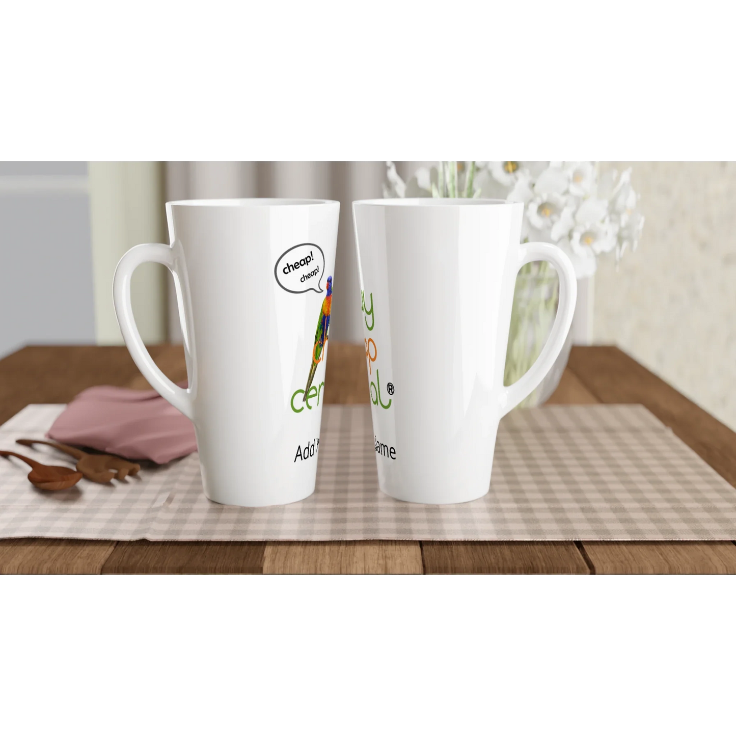 White Latte 17oz Ceramic Mug