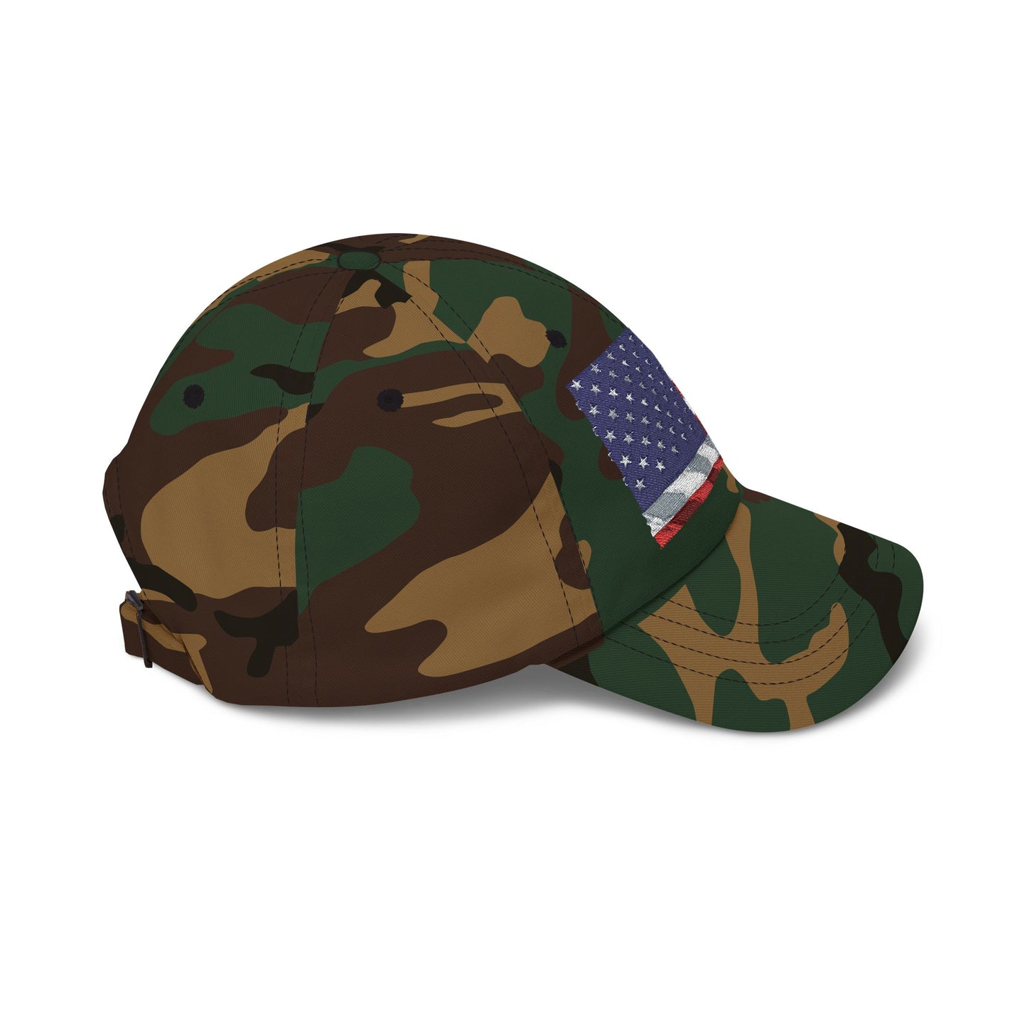 Distressed American Flag Dad Cap | Embroidered USA Baseball Hat