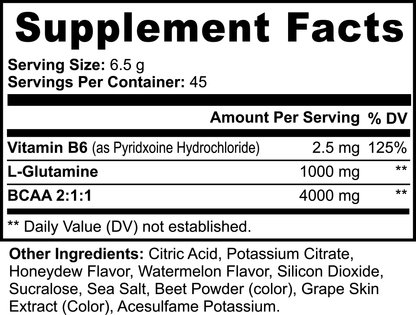 Goiteia BCAA Post Workout Powder (Honeydew/Watermelon) 0.64lb (292g)