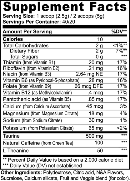 Strawberry Shortcake Pre-Workout Energy Powder + Focus Boost & Hydration | Sugar Free