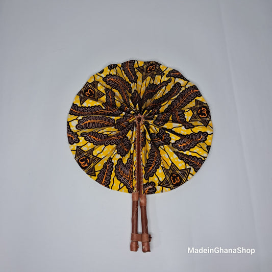 Ghanaian Fabric Fan - AB030