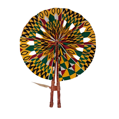 Kente Fabric Fan - AB040