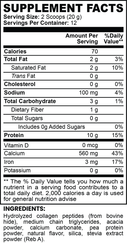 Goiteia Grass-Fed Collagen Creamer (Vanilla) 8.46 Oz (240g)