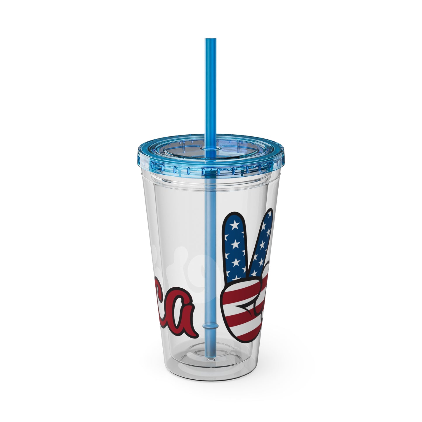 American Peace Sign tumbler 16oz