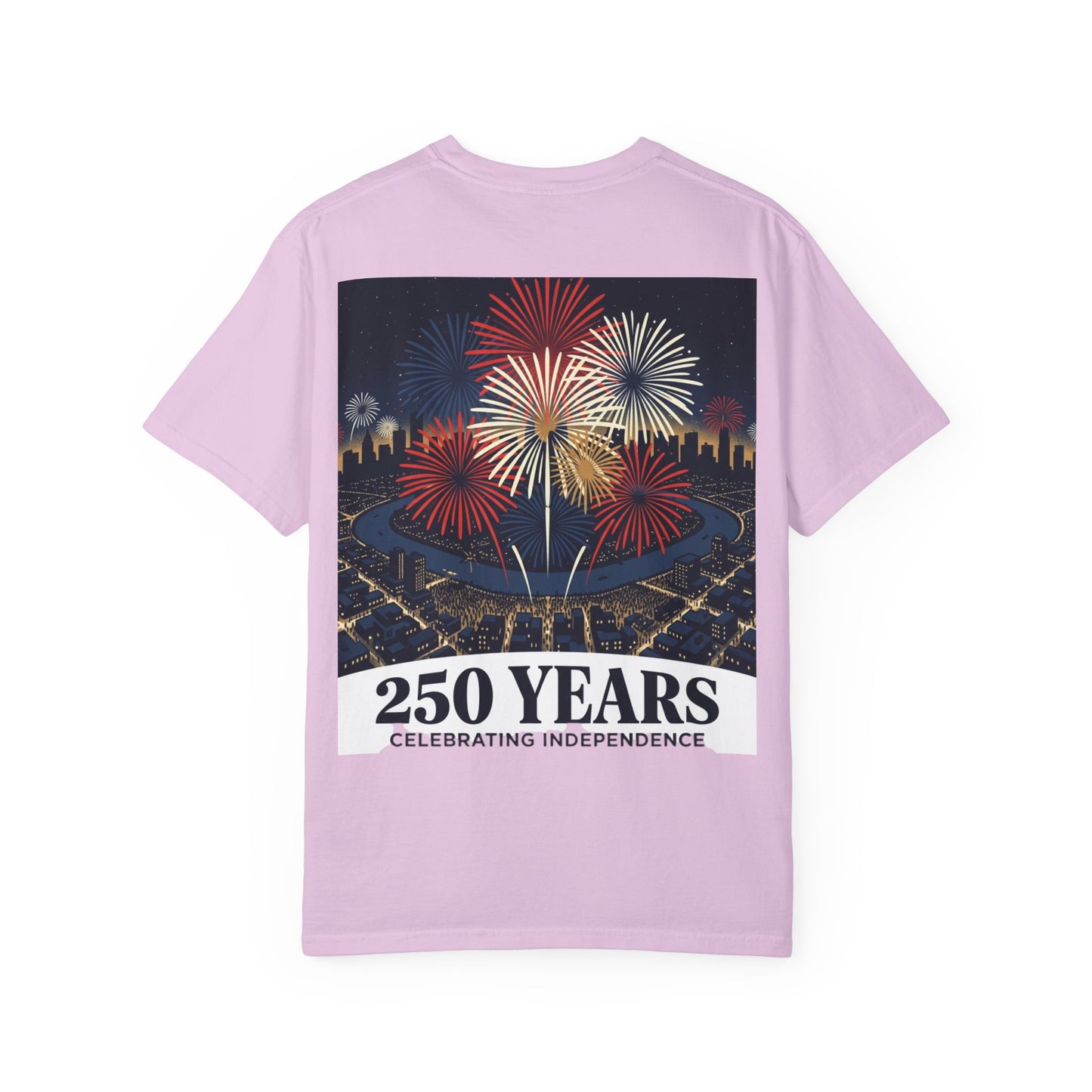T-Shirt — 250 Years Celebrating Independence Fireworks Design