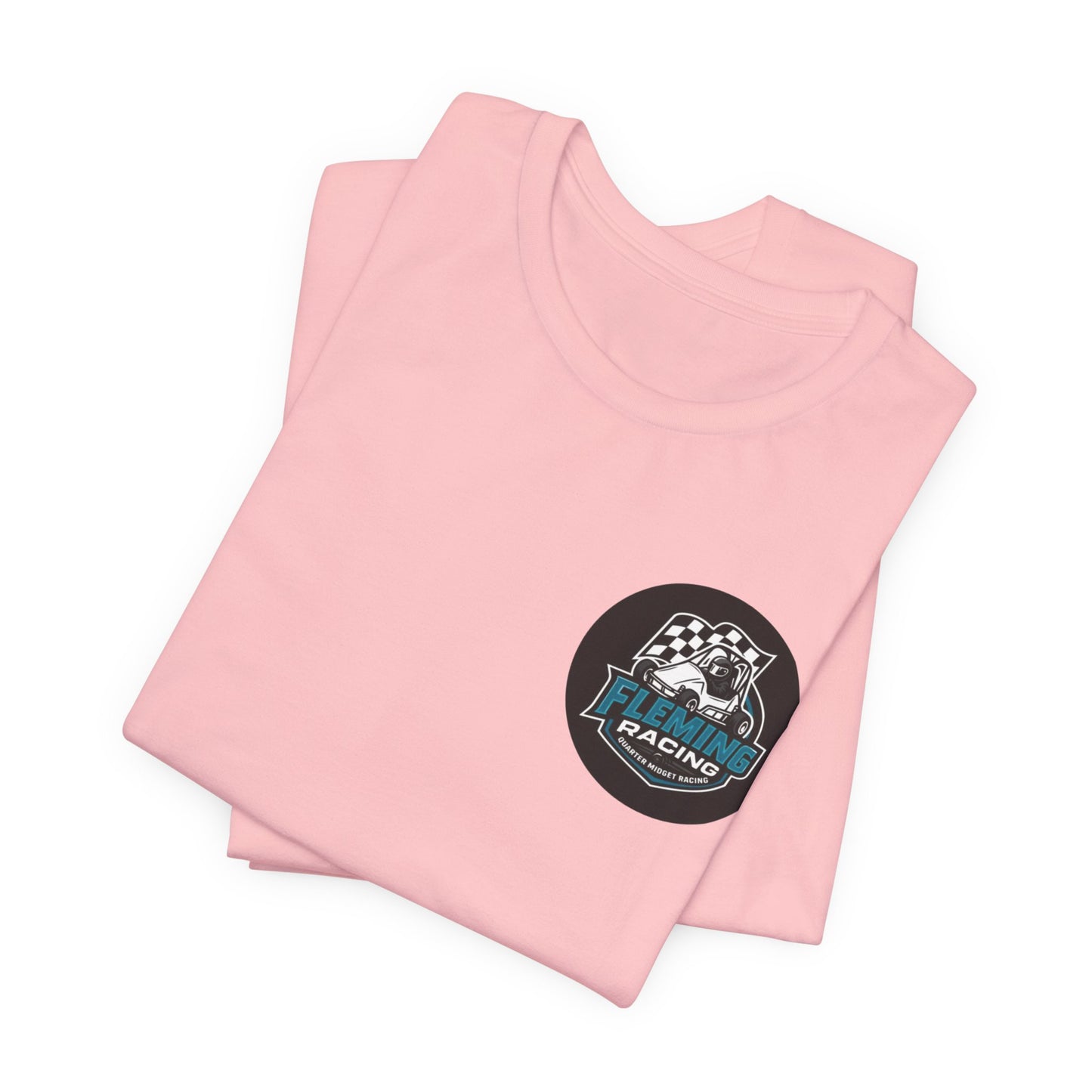 Fleming Racing Logo Tee | Racing Car Emblem T-Shirt