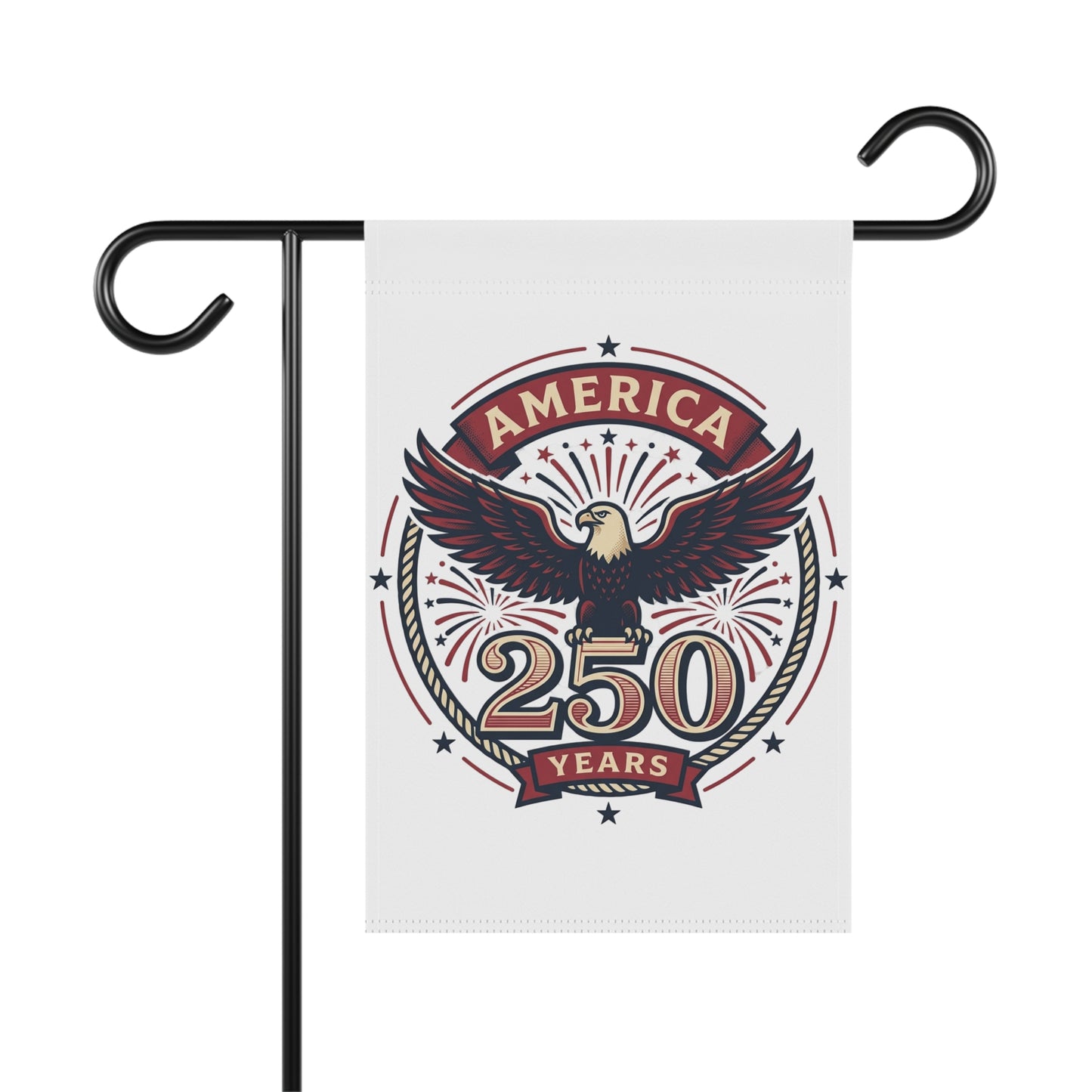 America 250 Years Eagle Garden Banner | Patriotic Yard Flag