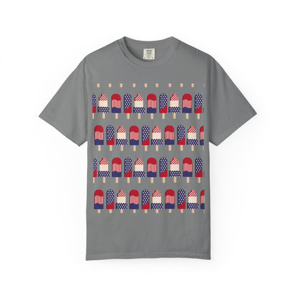 American Flag Popsicle T-shirt | Patriotic Fourth of July Ice Pop Tee