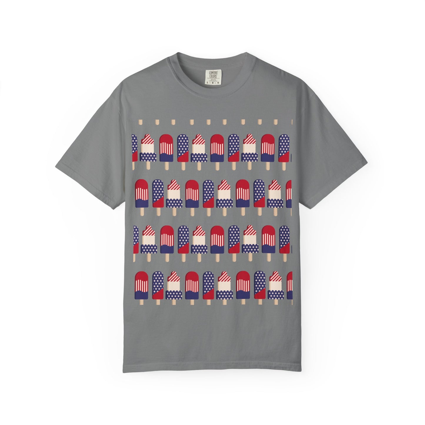American Flag Popsicle T-shirt | Patriotic Fourth of July Ice Pop Tee