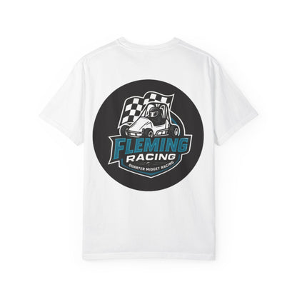 Fleming Racing QM Logo T-Shirt | Checkered Flag Circle Design