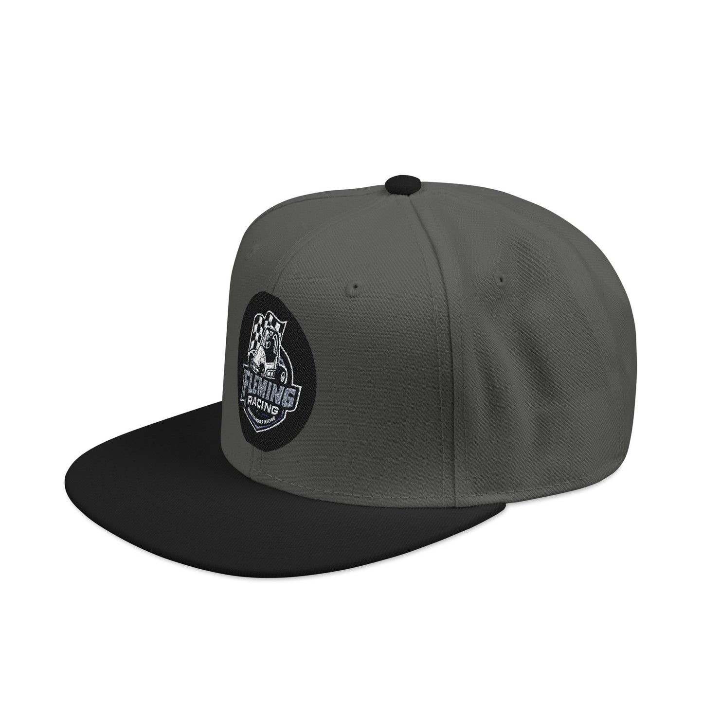 Smiling Ghost Patch Snapback | Embroidered Baseball Cap