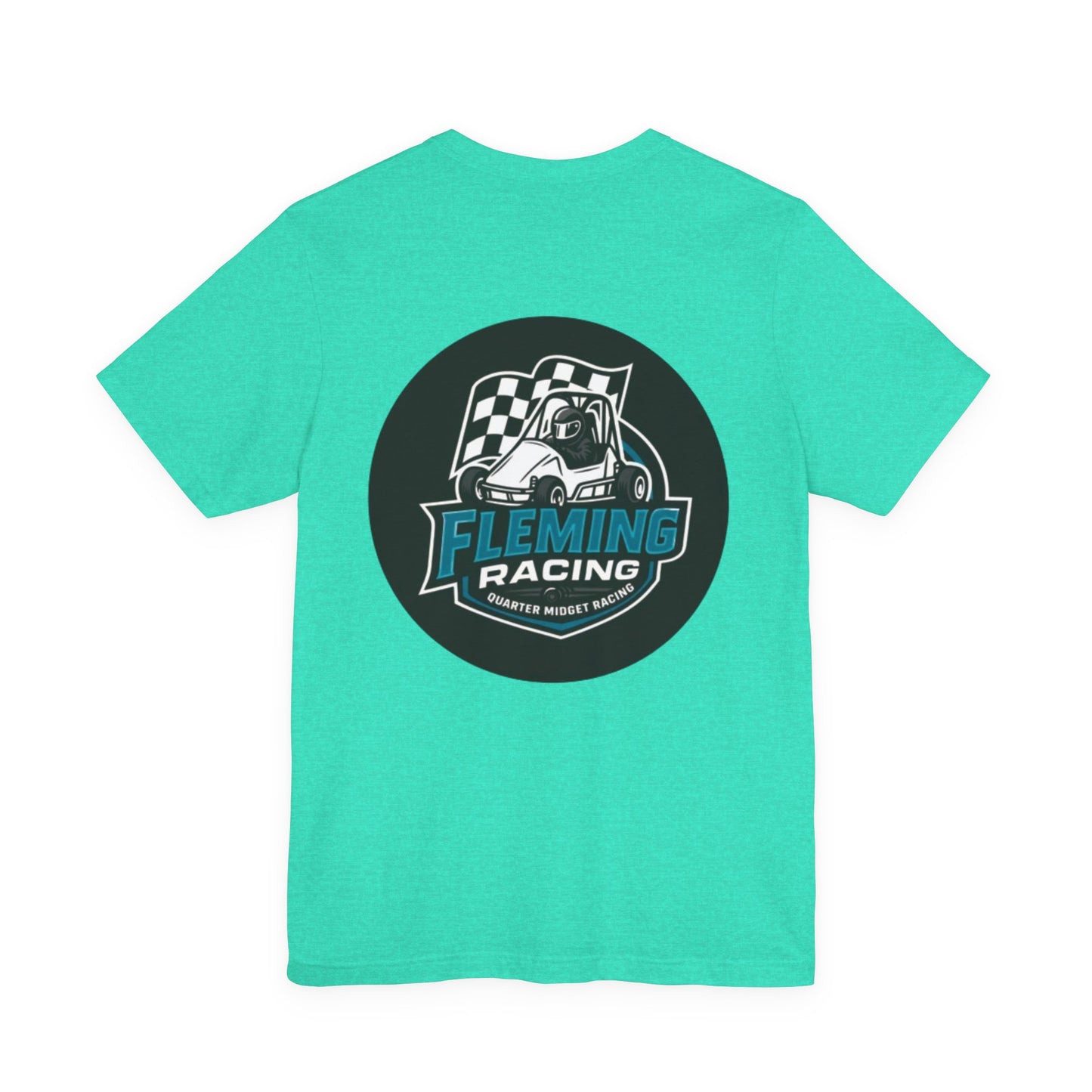 Fleming Racing Logo Tee | Racing Car Emblem T-Shirt