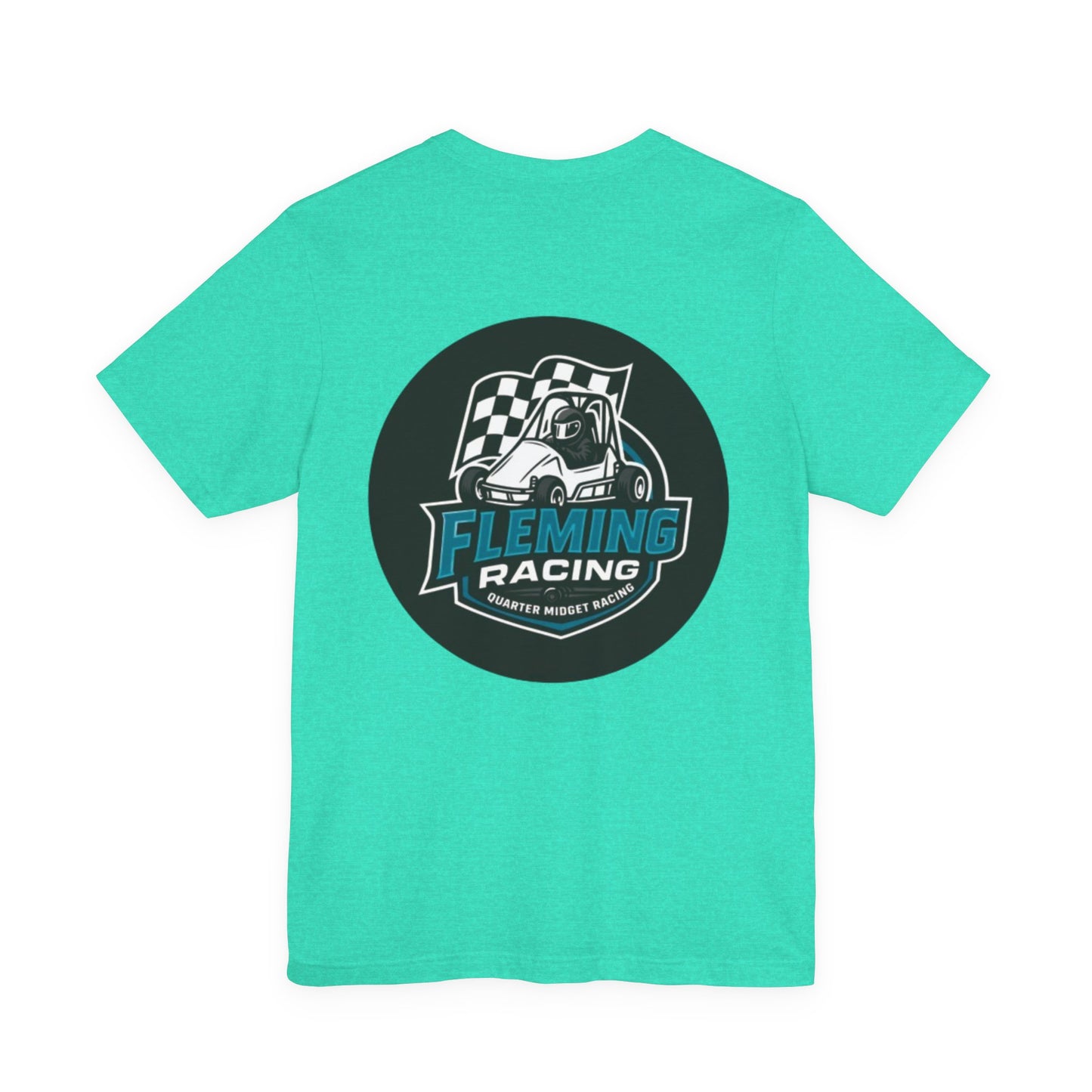 Fleming Racing Logo Tee | Racing Car Emblem T-Shirt