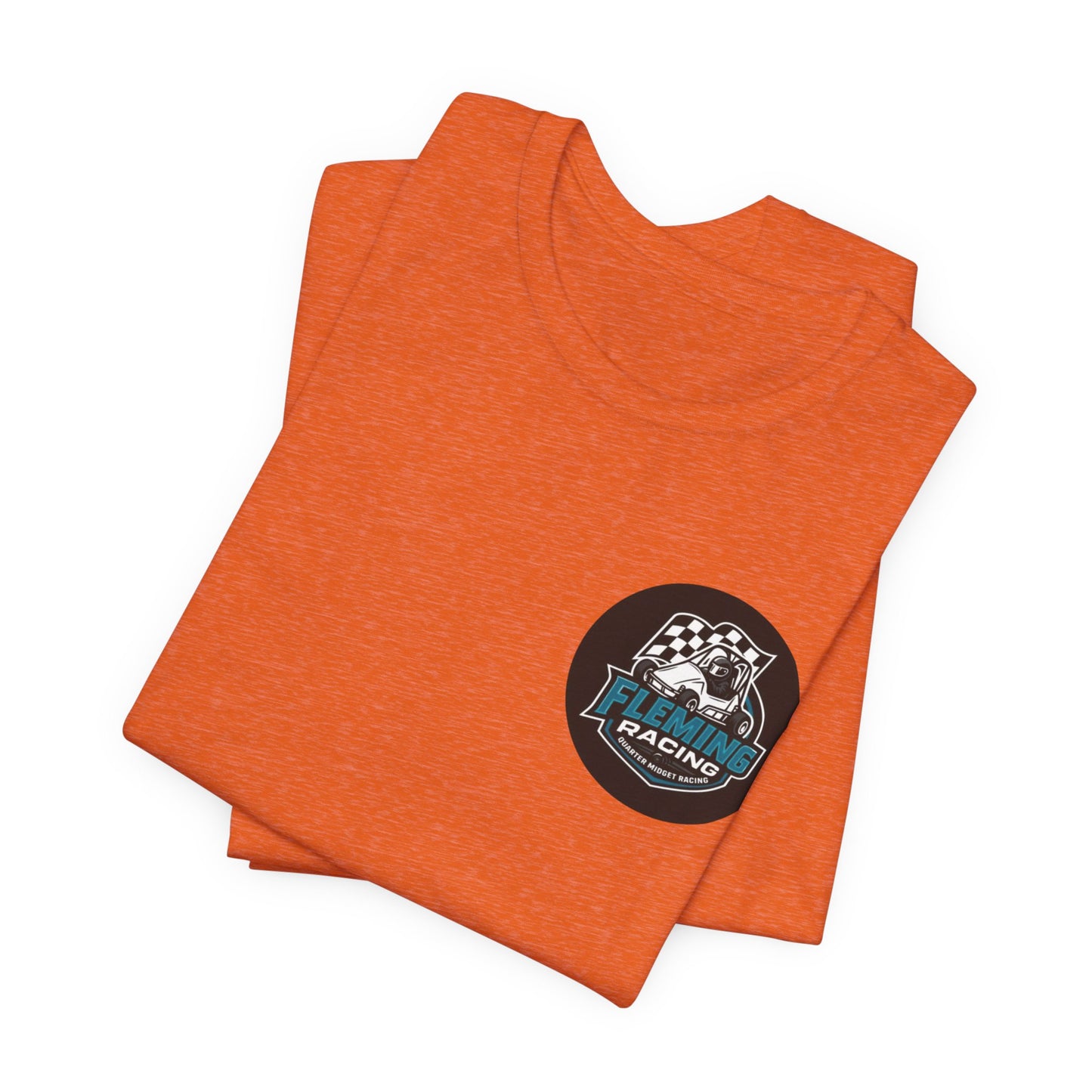Fleming Racing Logo Tee | Racing Car Emblem T-Shirt