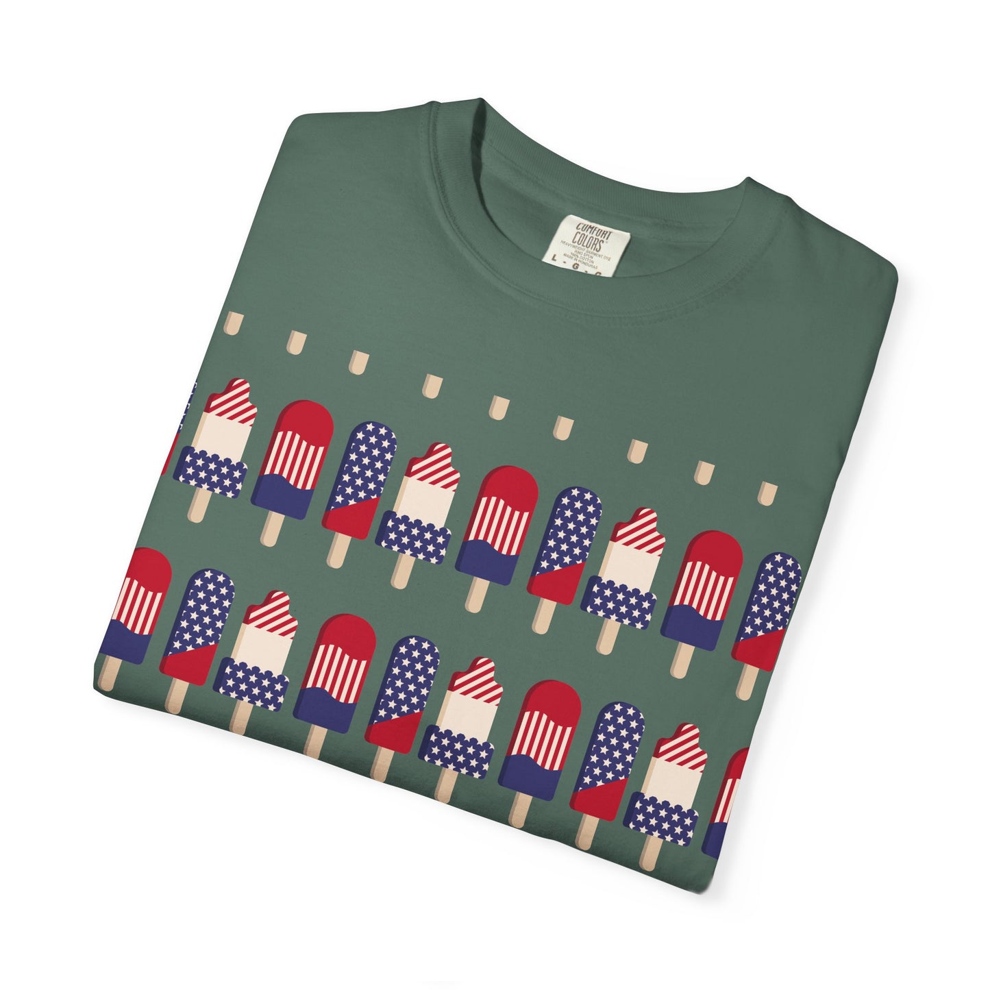 American Flag Popsicle T-shirt | Patriotic Fourth of July Ice Pop Tee