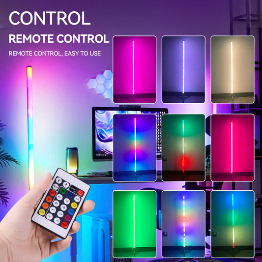 USB Powered LED Lights for Bedroom, Floor Lamp Room Lights,Color Changing Floor LED Light with Remote Control,Decorative Floor Ambient Night Light for Bedroom, Living Room, Game Room,Indoor Lighting, Cozy Lighting for Home Decor（副本）