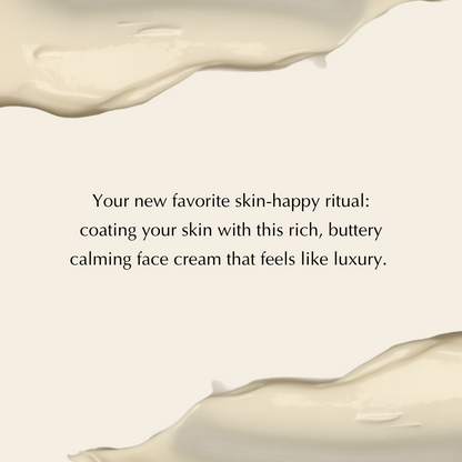 Rich Calming Cream for Dry, Stressed & Sensitive Skin - Vegan, Gluten-Free, Ultra-Hydrating