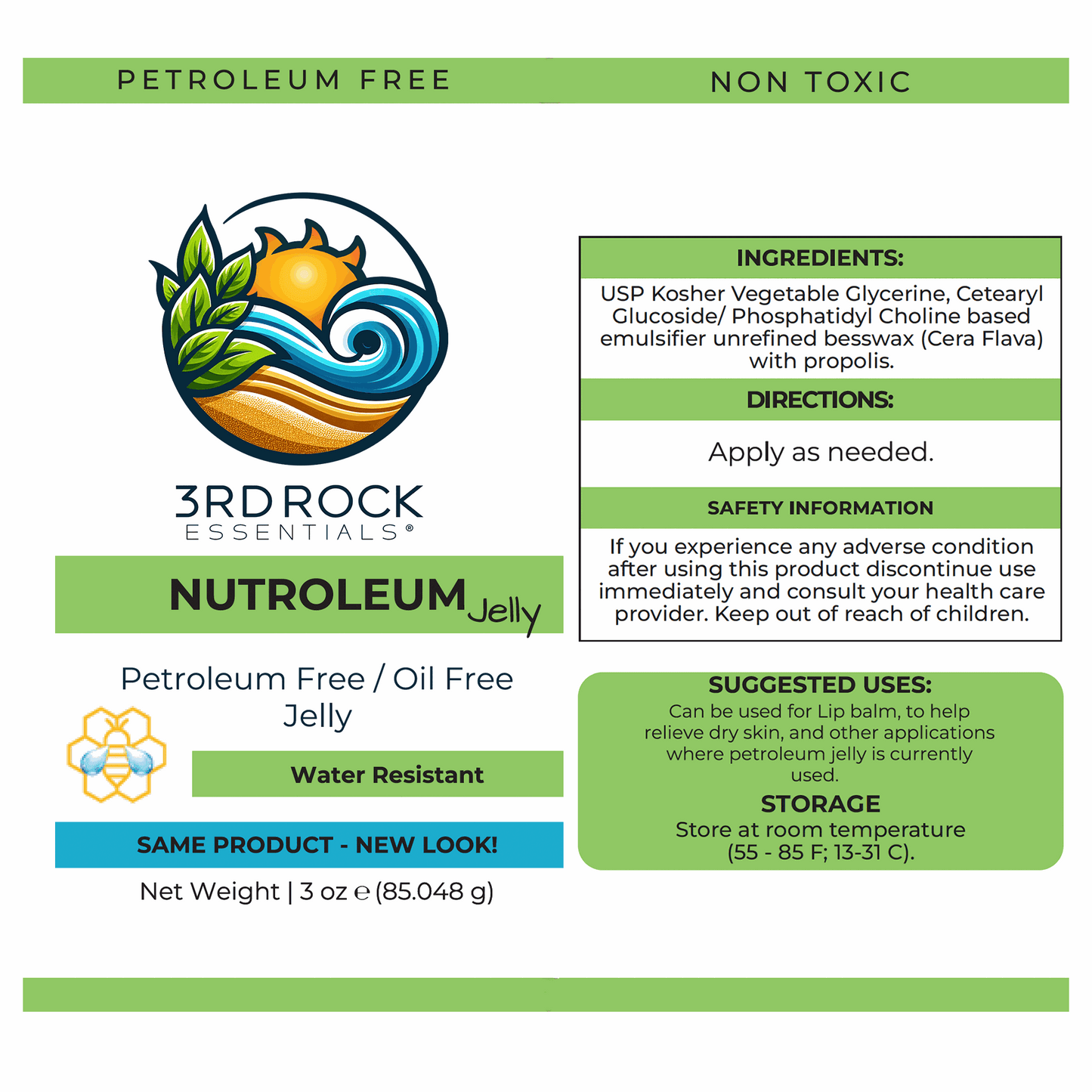 Nutroleum™ Non-Petroleum Skin Balm - Water Resistant 3 oz.