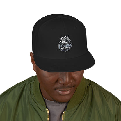 Smiling Ghost Patch Snapback | Embroidered Baseball Cap