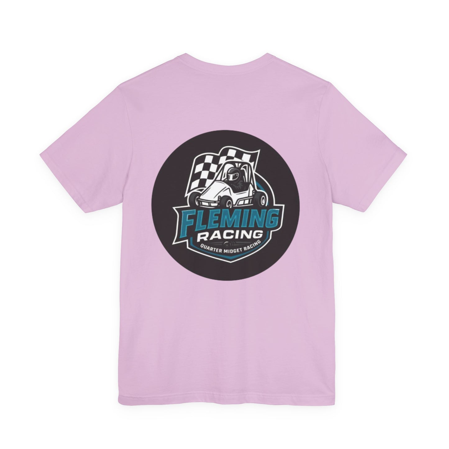 Fleming Racing Logo Tee | Racing Car Emblem T-Shirt