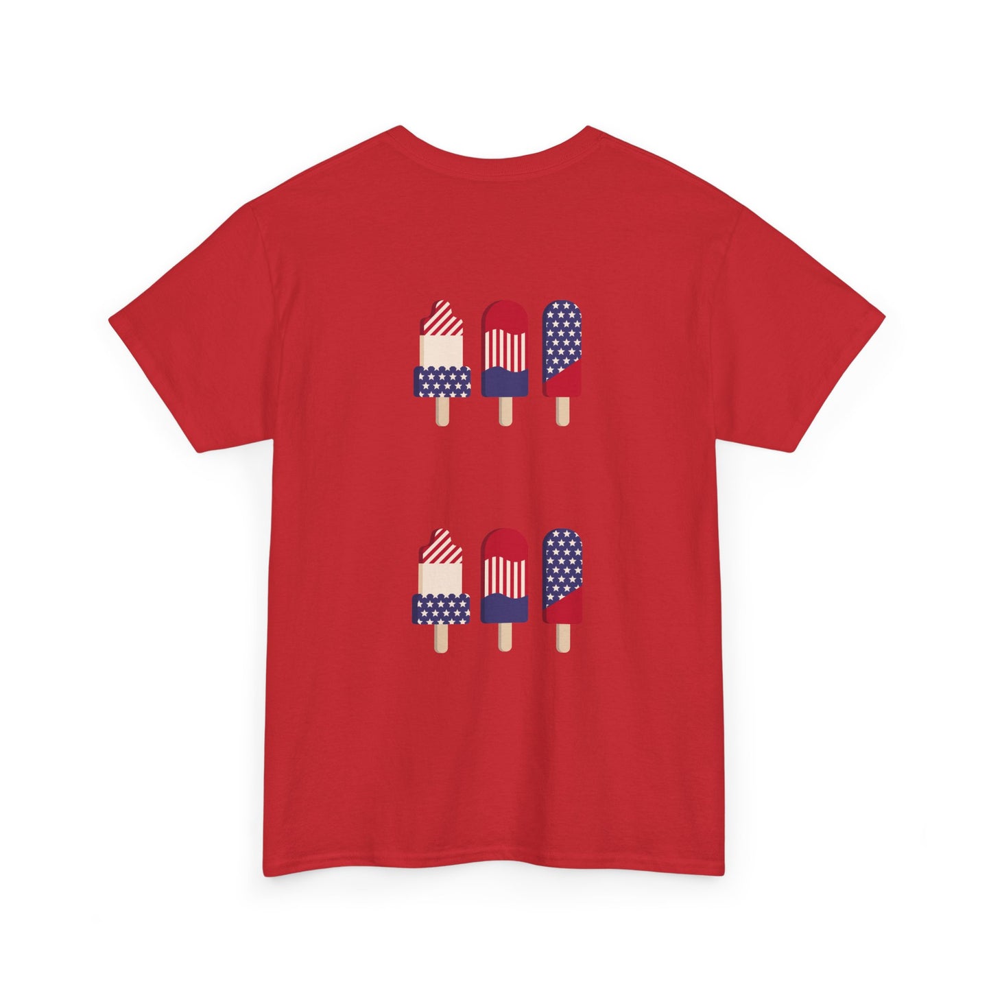 Merica Peace Hand graphic Tee | American Flag Popsicle back, Patriotic Fourth of July