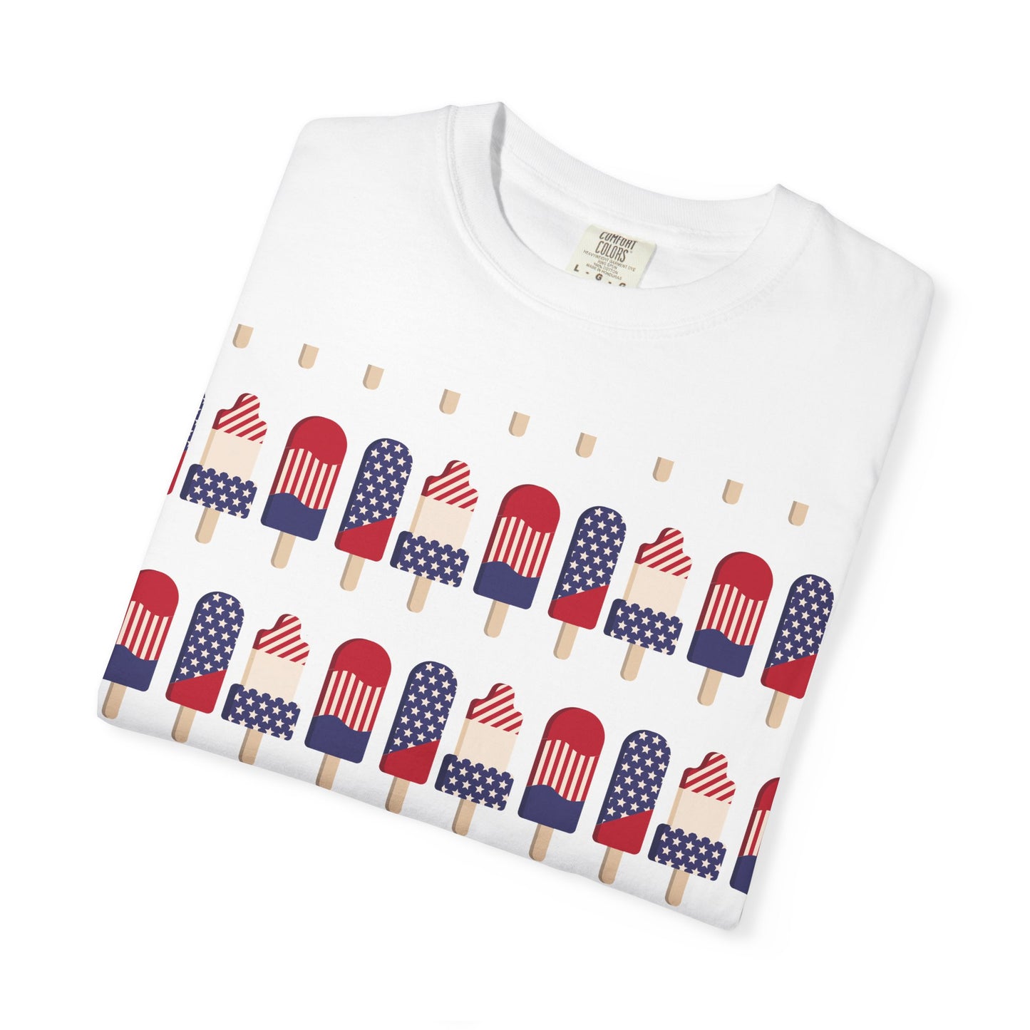 American Flag Popsicle T-shirt | Patriotic Fourth of July Ice Pop Tee