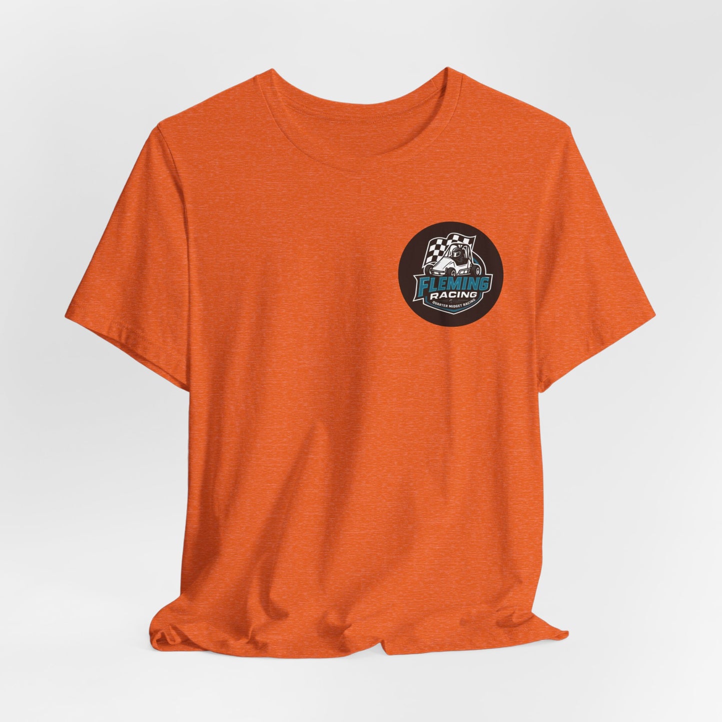 Fleming Racing Logo Tee | Racing Car Emblem T-Shirt