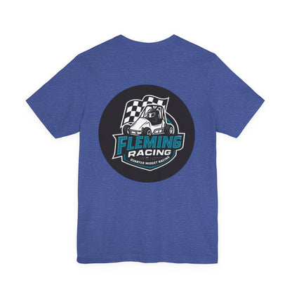 Fleming Racing Logo Tee | Racing Car Emblem T-Shirt