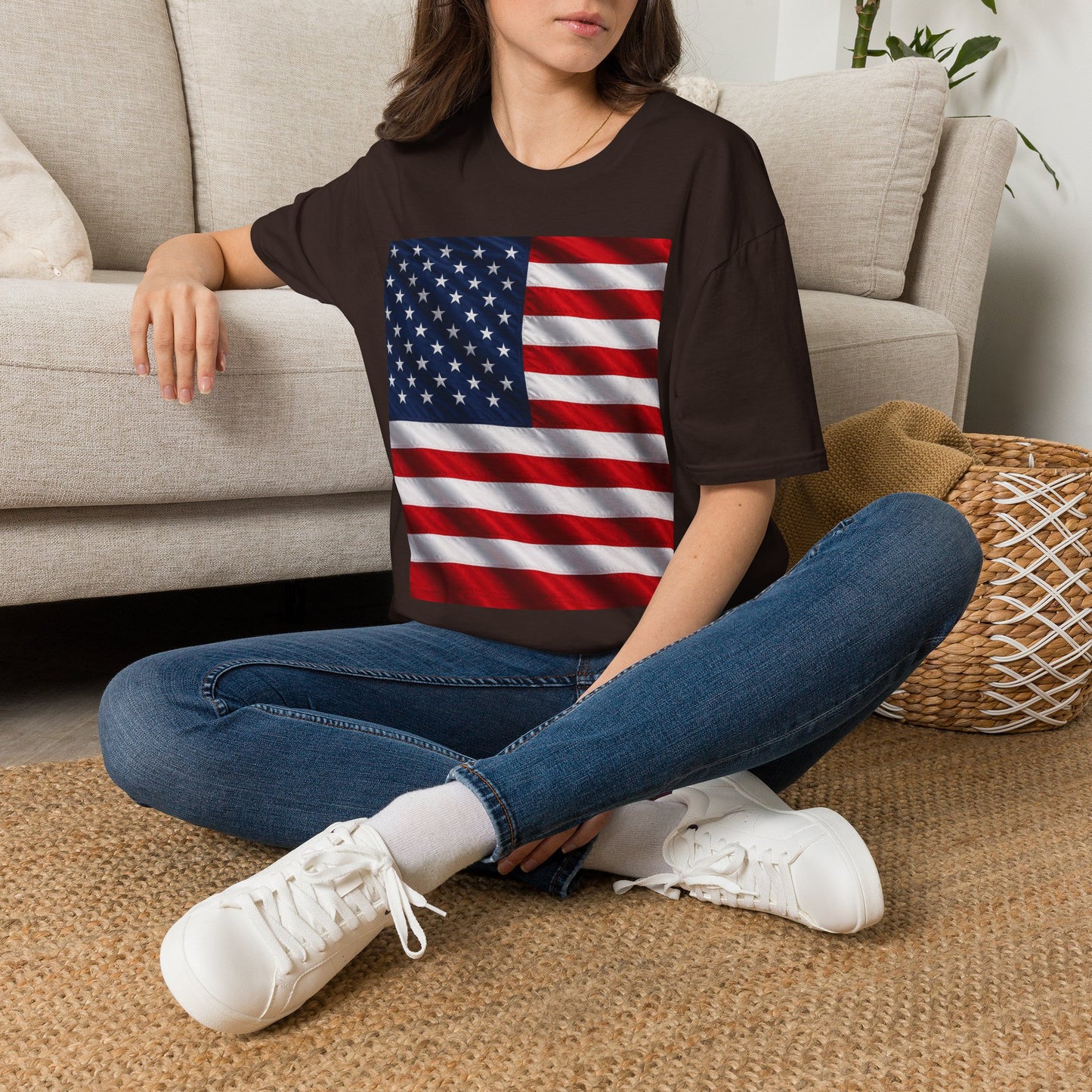 American Flag Graphic T-Shirt | USA Flag Tee, Patriotic Shirt