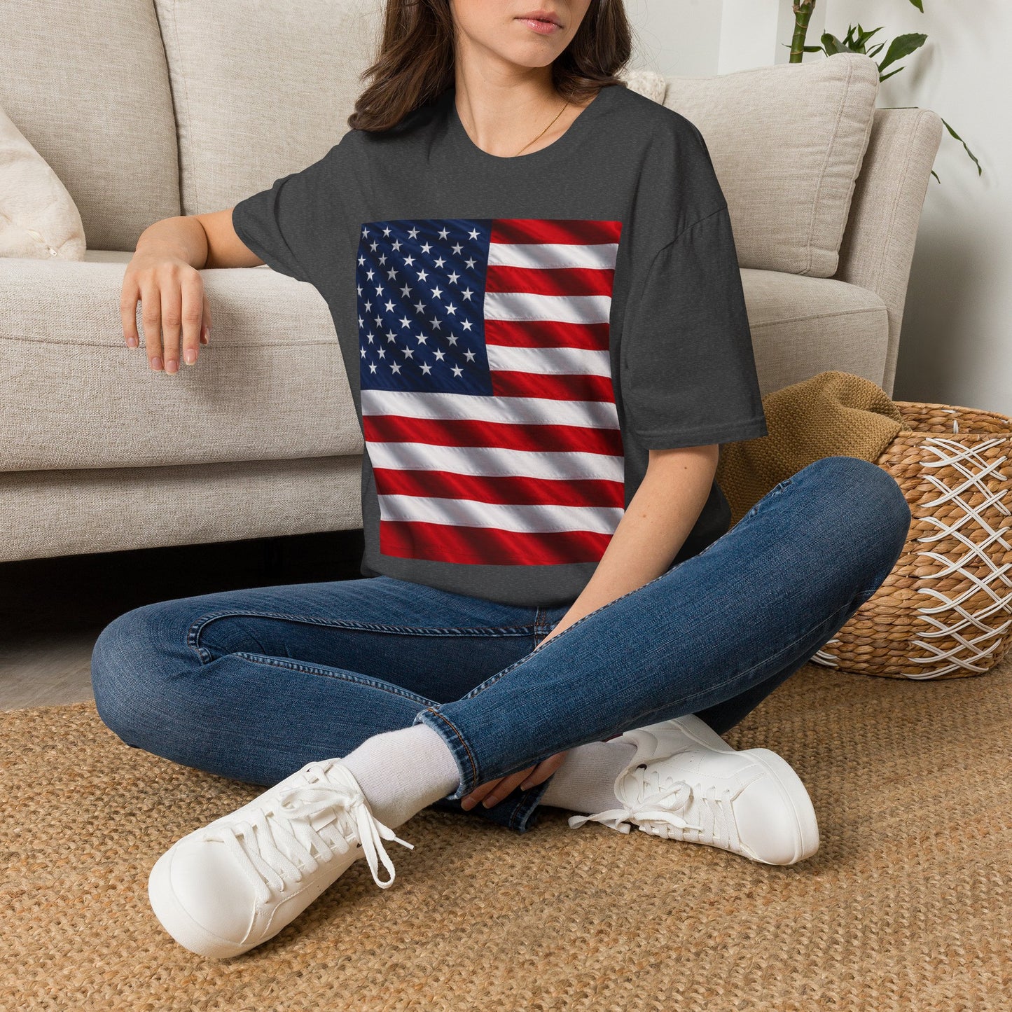 American Flag Graphic T-Shirt | USA Flag Tee, Patriotic Shirt