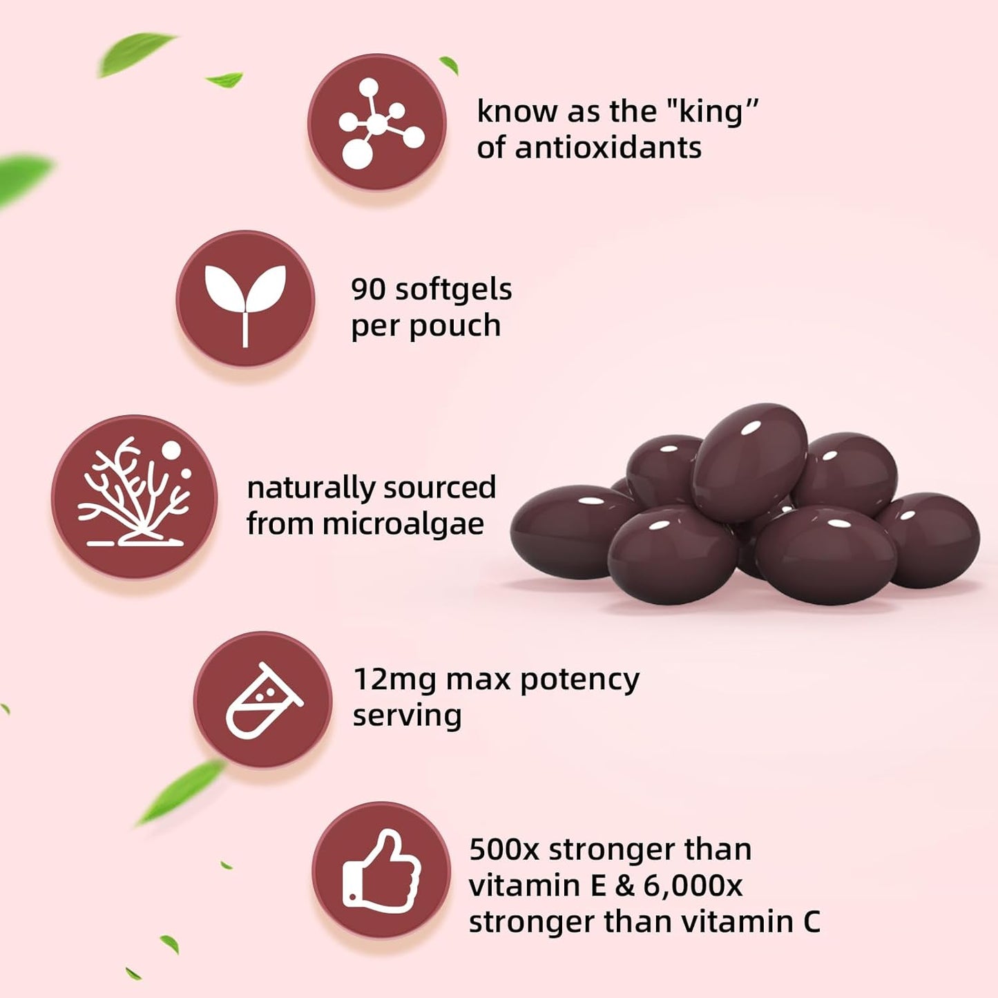 Astaxanthin 12mg Softgels