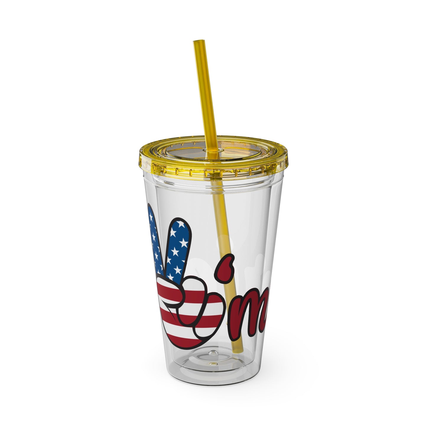 American Peace Sign tumbler 16oz