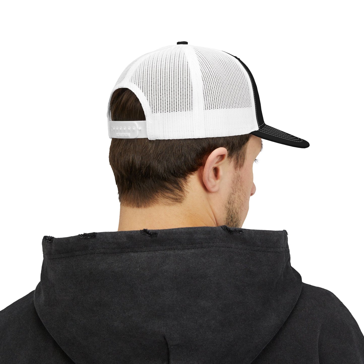 Mountain Logo Snapback Trucker Cap | Outdoor Adventure, Vintage Patch