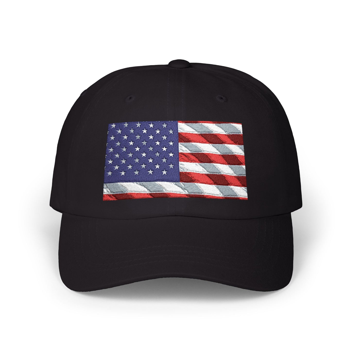 Distressed American Flag Dad Cap | Embroidered USA Baseball Hat