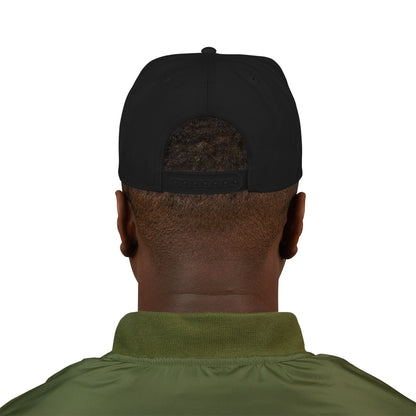Smiling Ghost Patch Snapback | Embroidered Baseball Cap