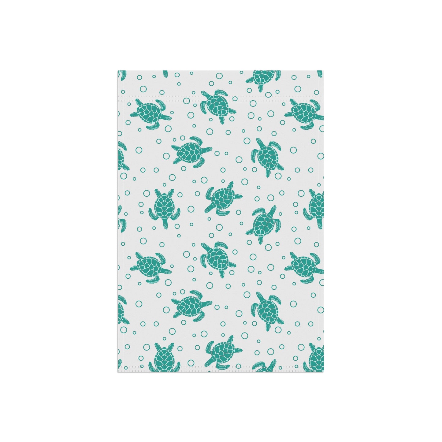 Teal Sea Turtle Pattern Garden Flag | House Banner