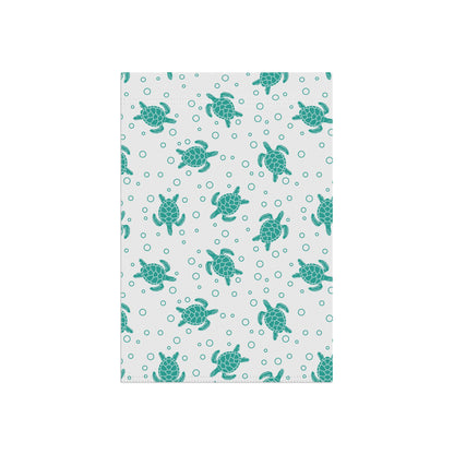 Teal Sea Turtle Pattern Garden Flag | House Banner