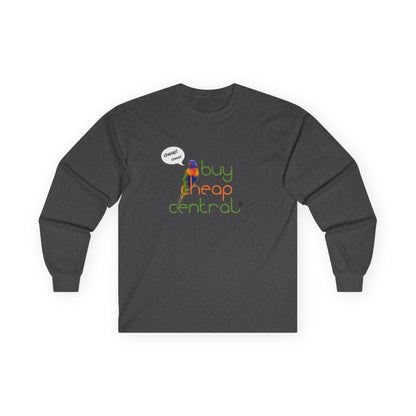Unisex Long Sleeve Tee - Shop Black, Buy Cheap, Trendy Gift for Shoppers, Sustainable Fashion, Everyday Wear, Casual Style