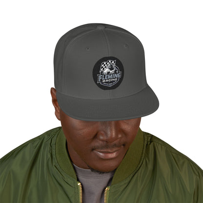 Smiling Ghost Patch Snapback | Embroidered Baseball Cap