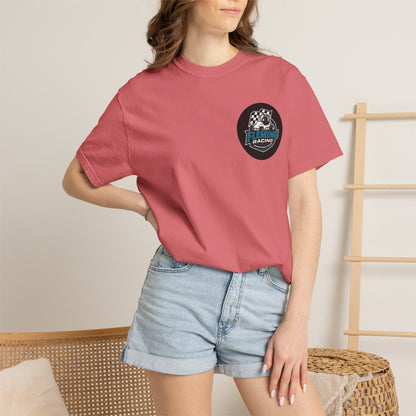 Fleming Racing QM Logo T-Shirt | Checkered Flag Circle Design