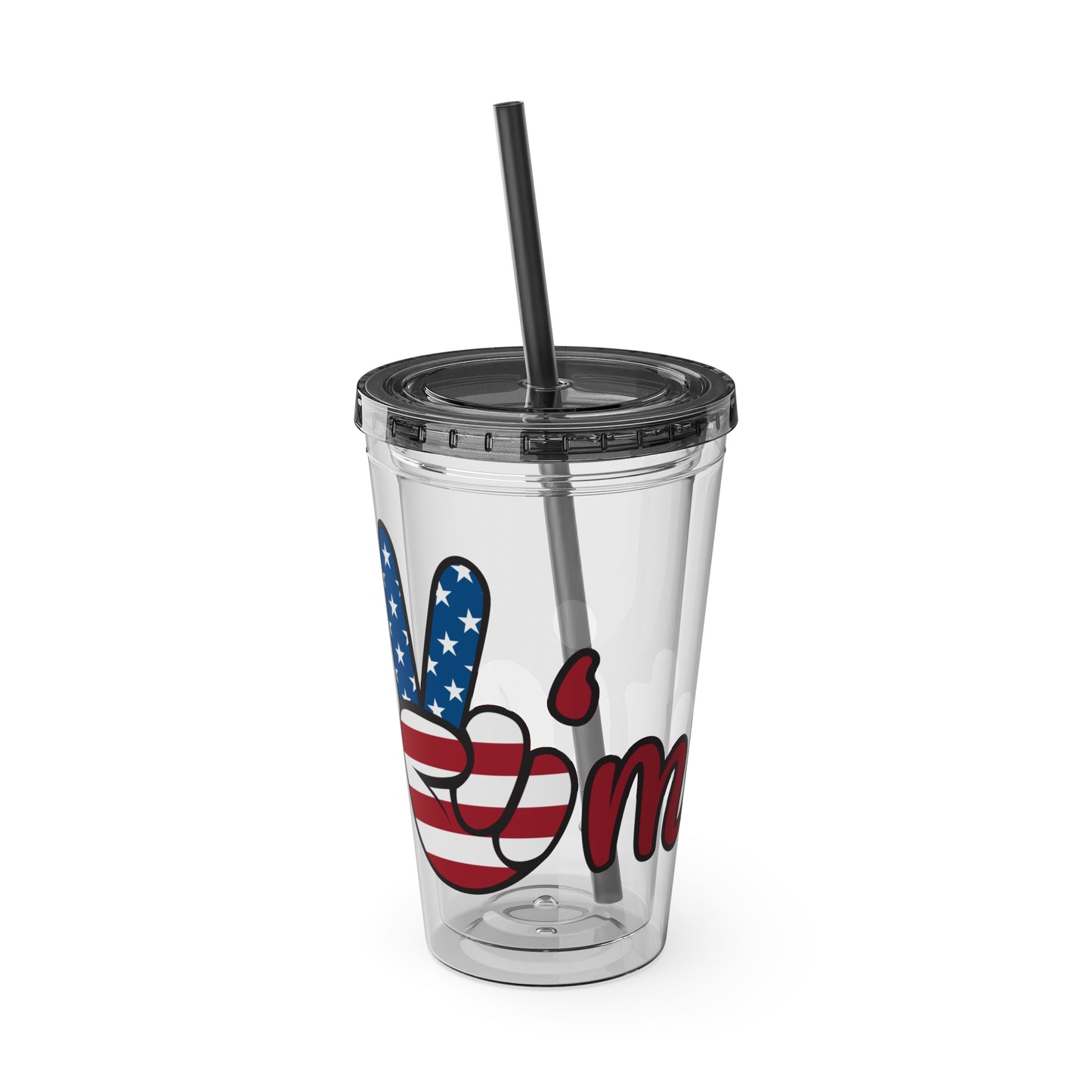 American Peace Sign tumbler 16oz